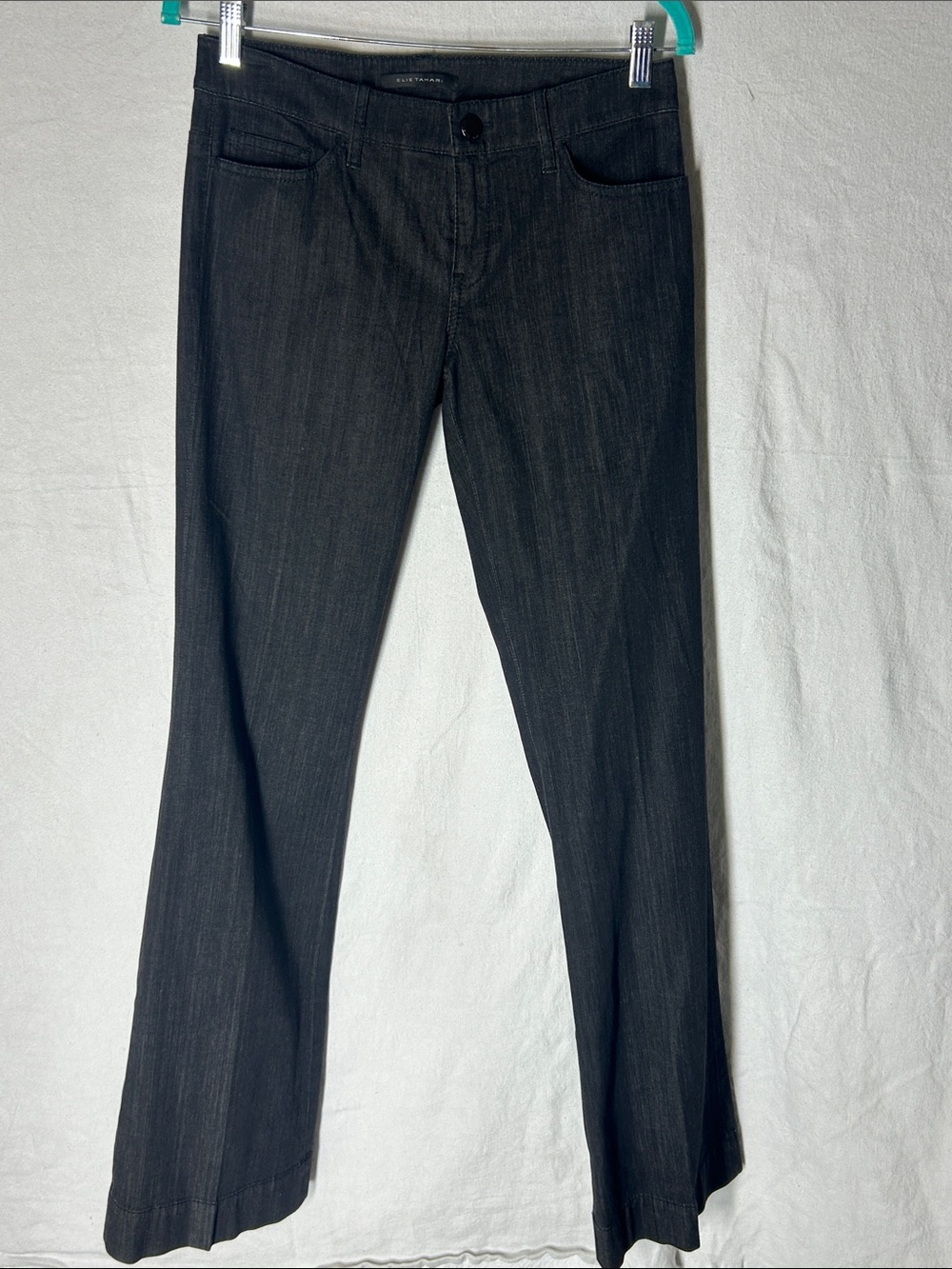 Elie Tahari Women's Black Boot-Cut Jeans